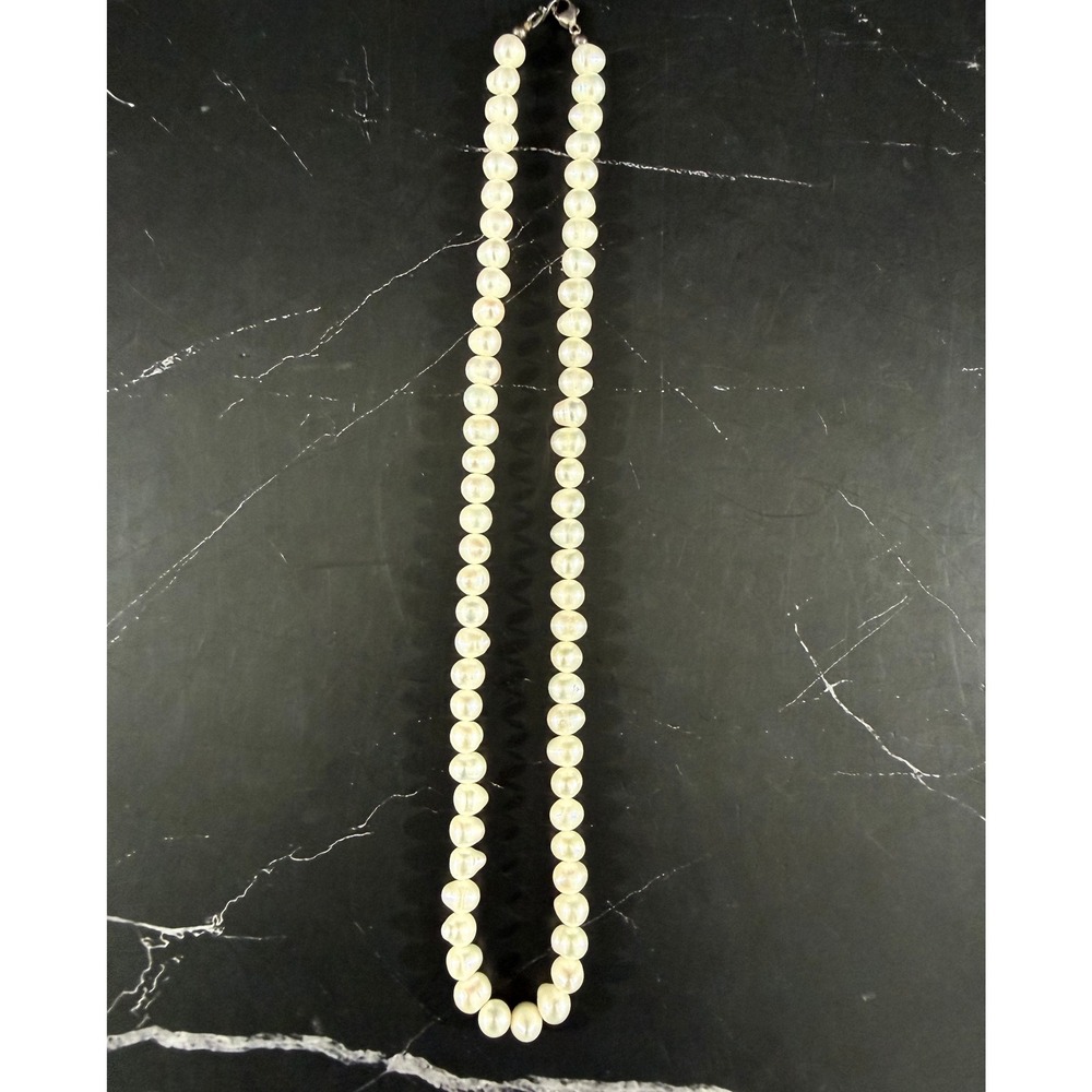 Cultured Freshwater Pearl 19.5in Strand Necklace ~ Beautiful!